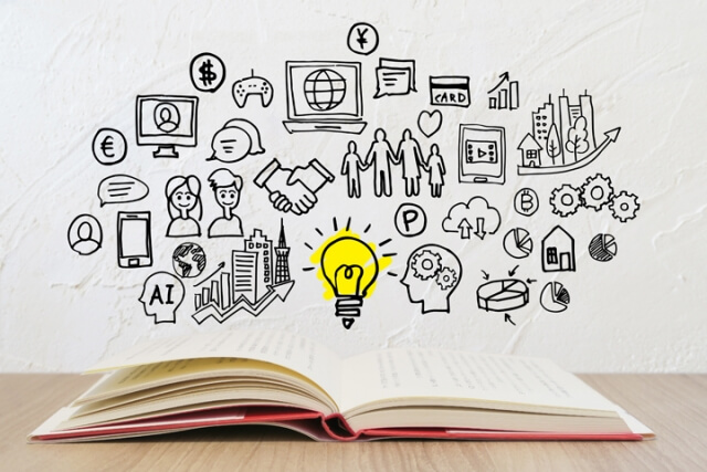 本から広がるアイデアと技術の概念